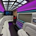Mercedes-Benz Party LIMO Sprinter Van interior 2